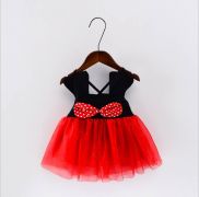 Đầm nhí Mickey 2 dây cho bé gái