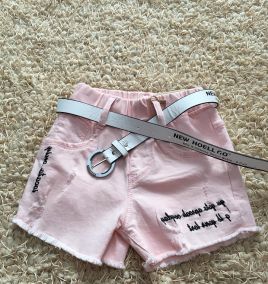 Quần short lưng thun kèm dây nịt