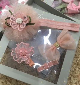 Set hộp quà băng đô hộp xám