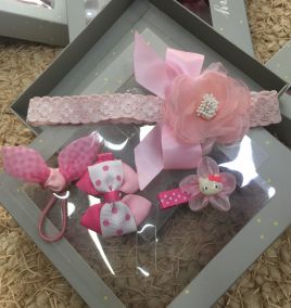 Set hộp quà băng đô hộp xám