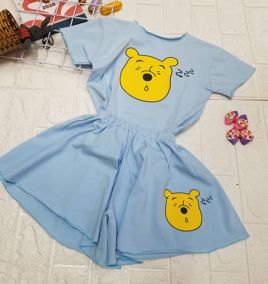 đồ bộ quần giả váy cute bé gái( đại)