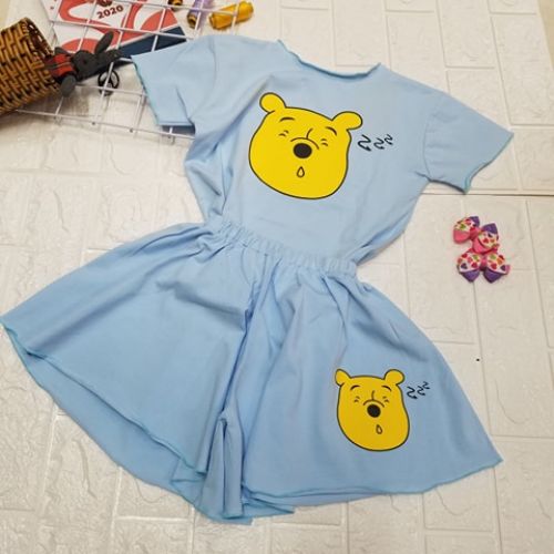 đồ bộ quần giả váy cute bé gái( đại)