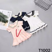 Đầm thun nhí Thủy Thủ bé gái