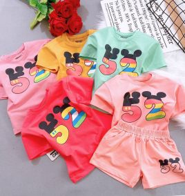 Đồ bô thun mickey bé gái