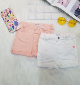 Quần short jean bé gái (nhí)