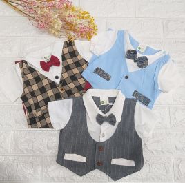 Bodysuit giả vest cho bé trai