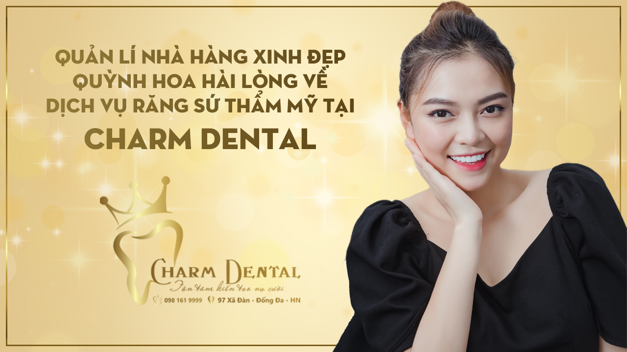 Cô nàng quản lý nhà hàng xinh đẹp feedback về Charm Dental