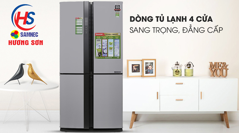 Tủ lạnh Sharp Inverter 678 lít SJ-FX680V-ST tại Vinh Nghệ An