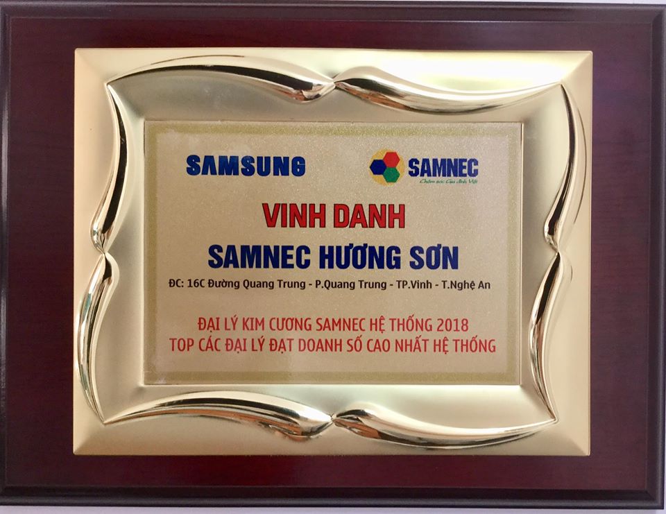 Vinh Danh Đại Lý Xuất Sắc - Điện Máy Hương Sơn