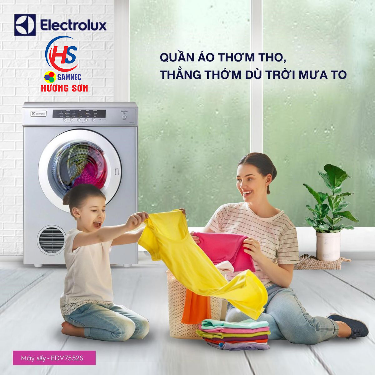 Máy sấy quần áo Electrolux giá rẻ tại Vinh, Nghệ An