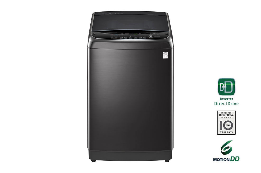 LG TurboWash3D™ Máy giặt Inverter lồng đứng 13kg (Đen) TH2113SSAK