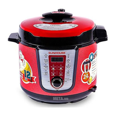 Nồi áp suất điện đa năng Sunhouse SHD1757 đỏ