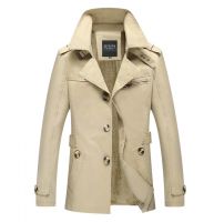 Áo Trench coat nam lót nỉ giữ ấm GF