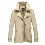 Áo Trench coat nam lót nỉ giữ ấm GF