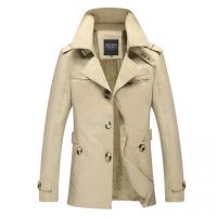 Áo Trench coat nam lót nỉ giữ ấm GF