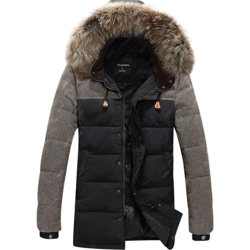 Áo phao nam lông cừu mũ trùm No1Dara