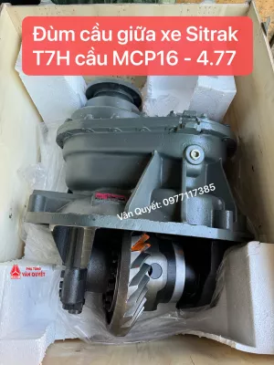 Bán cụm đùm cầu giữa ( cùm cầu trước ) lắp xe đầu kéo Sitrak T7H - 400, CH7-460, Howo Max 460, Howo Man VX 350, NX440 lắp cầu nhanh MCP16ZG-4.77 và MCP16ZG-5.26