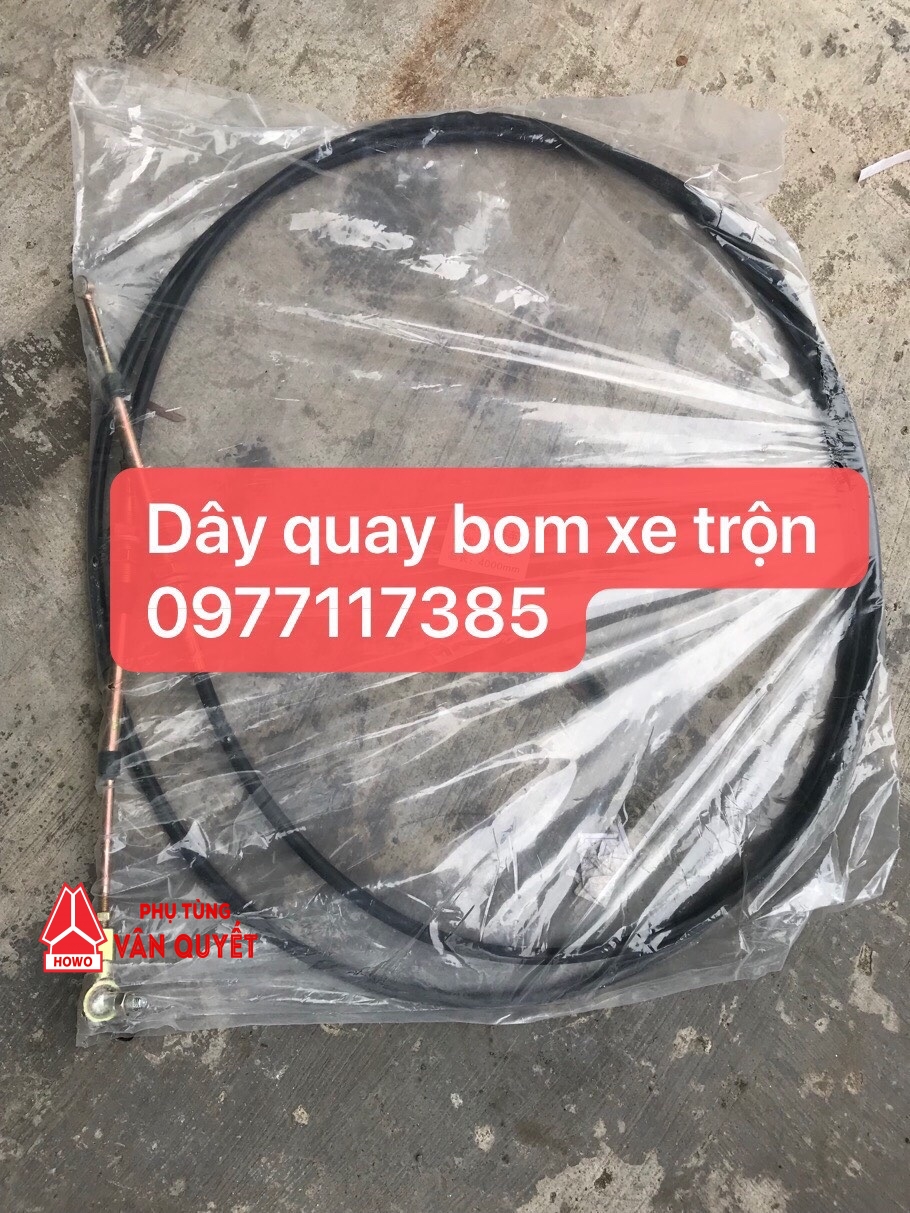 Dây giật quay bom dây số quay bom xe trộn bê tông 4m, 4m50, 5m