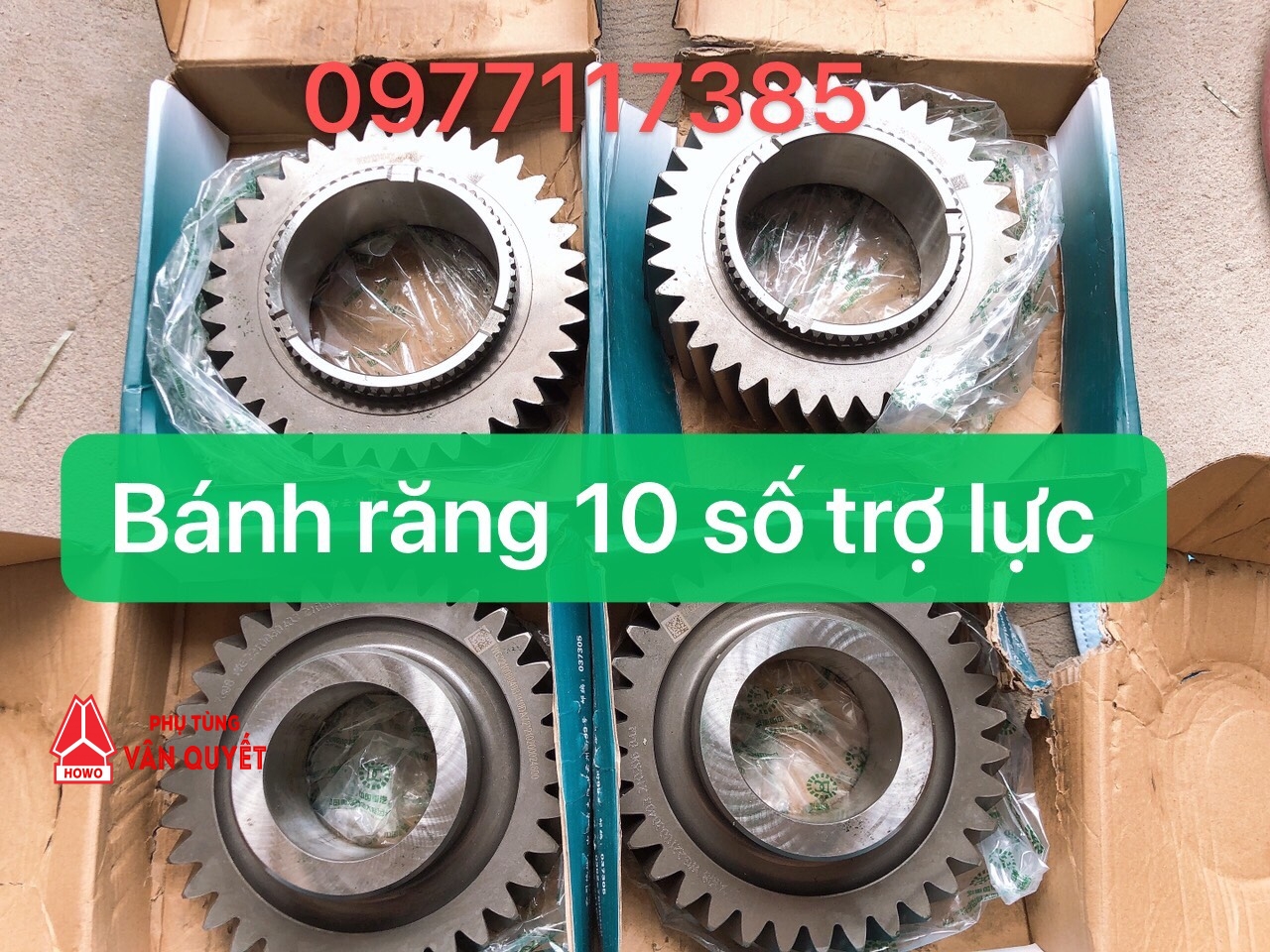 Bánh răng số HW9710T Howo A7 10 số trợ lực