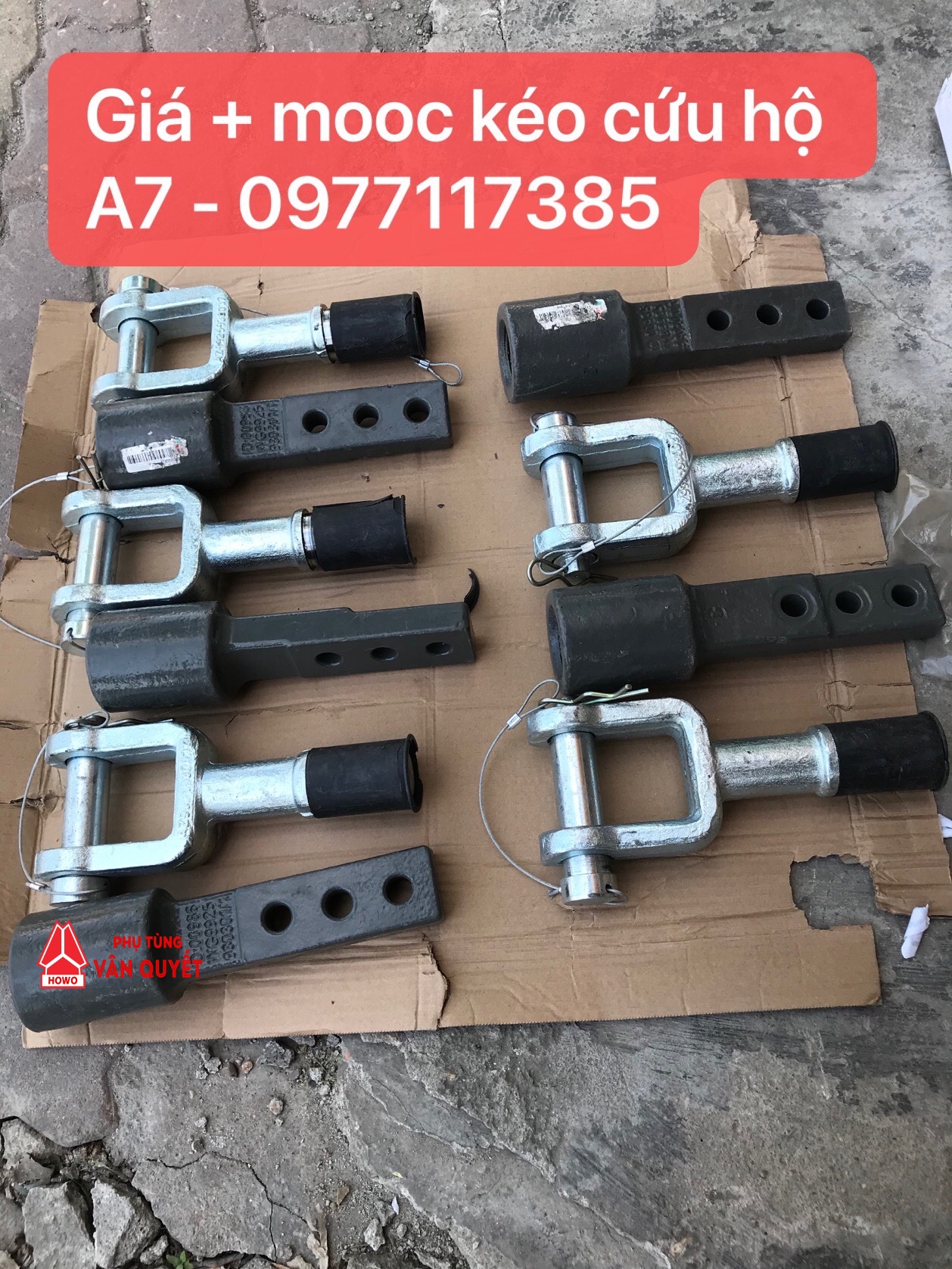 Giá móc kéo cứu hộ xe howo A7