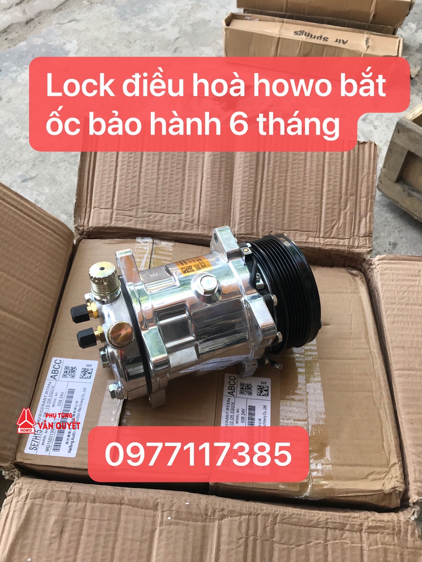 Lock điều hòa howo 336-371 bảo hành 6 tháng