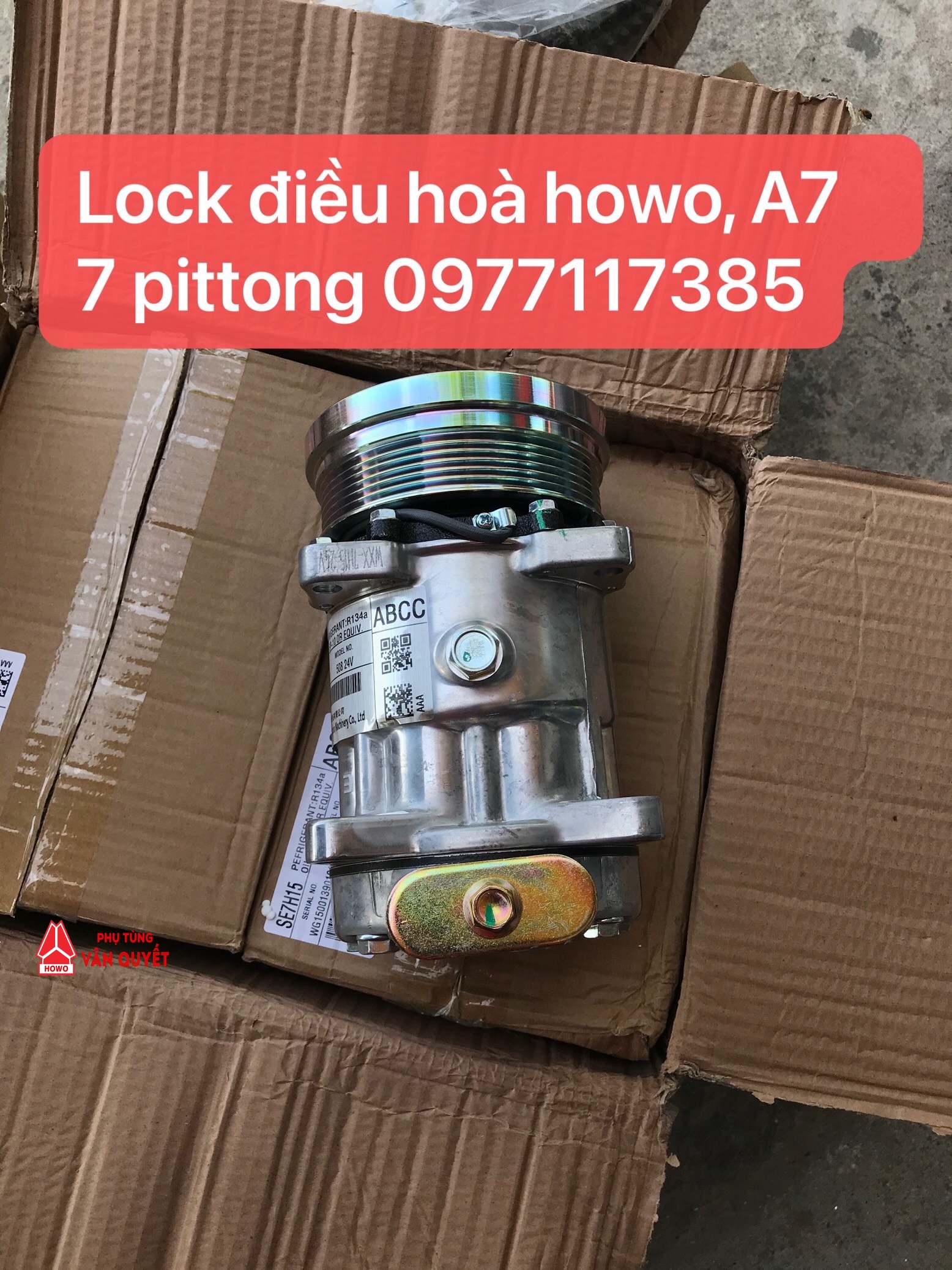 Lock điều hòa A7 loại 7 pistong