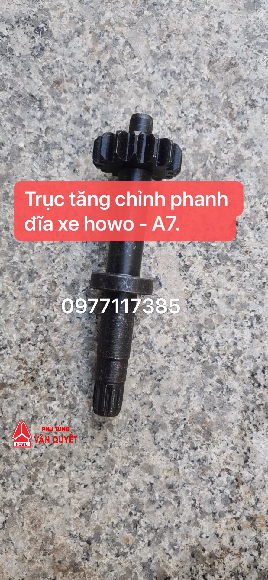 Trục tăng chỉnh phanh đĩa xe howo - A7