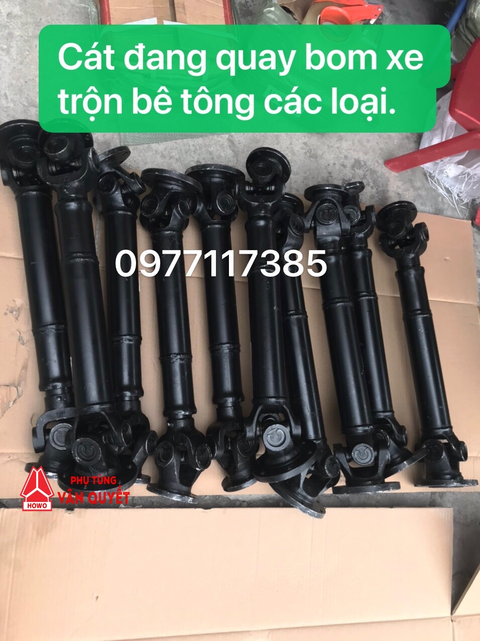 Khẩu các đăng quay bom xe trộn bê tông