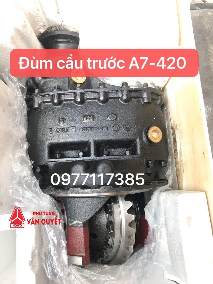 Đùm cầu trước 4.42 howo,  A7 chính hãng