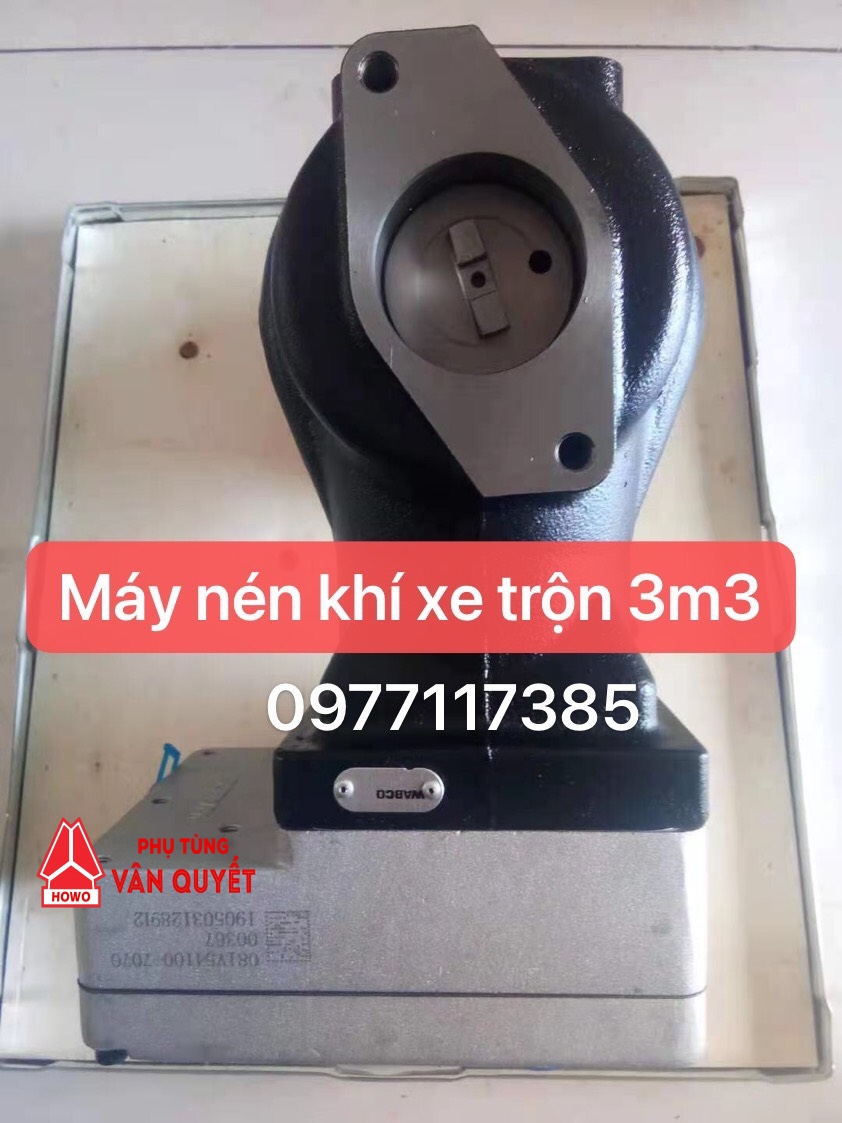 Máy nén khí, bơm hơi 081V54100-7070 xe trộn howo 2 chân