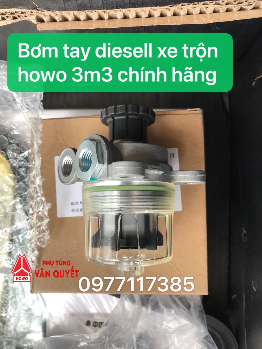 Bơm tay diesell xe trộn howo 3m3