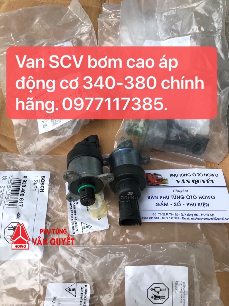 Van SCV, Van điều tốc bơm cao áp động cơ howo 340.380. A7-420.380