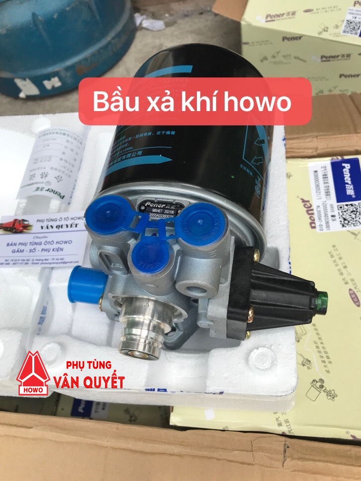 Bầu lọc xả khí xe howo, A7