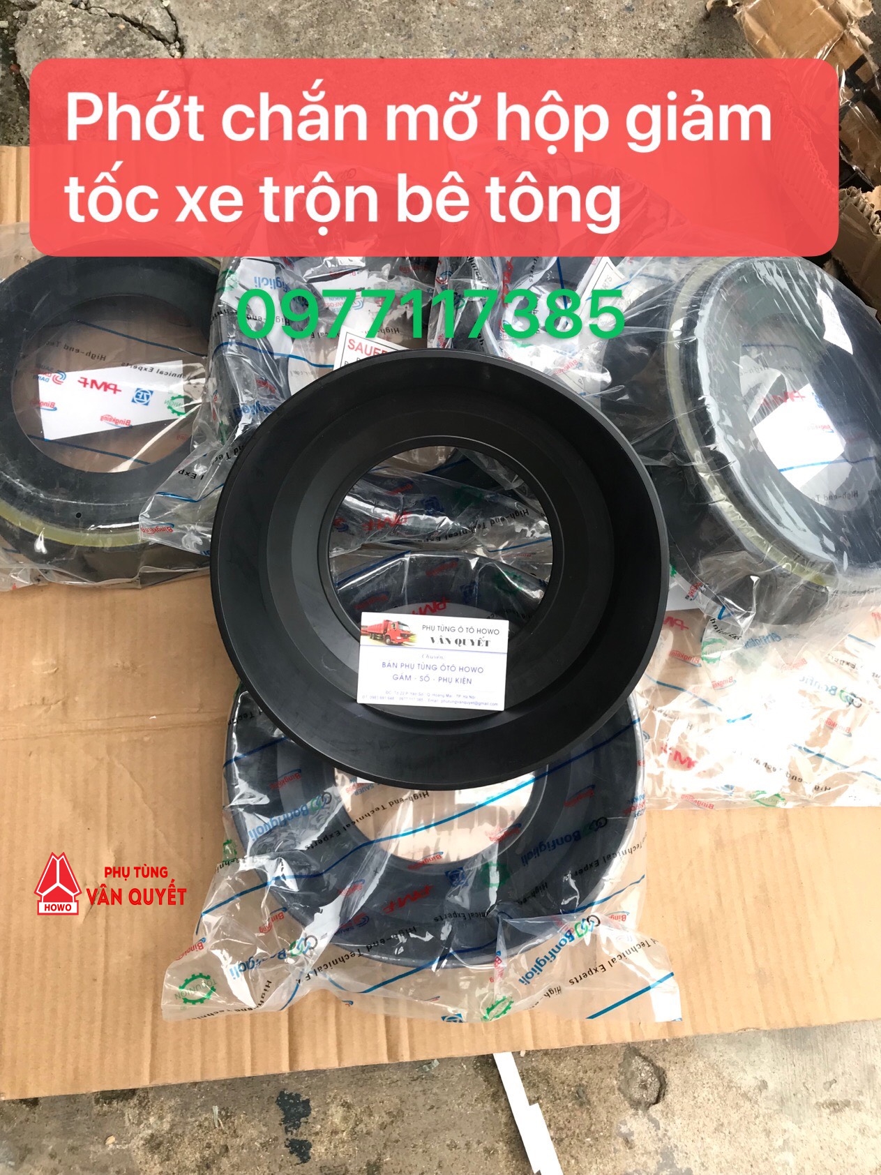 Phớt chắn dầu hộp giảm tốc 145x215x14 xe trộn bê tông dạng bát