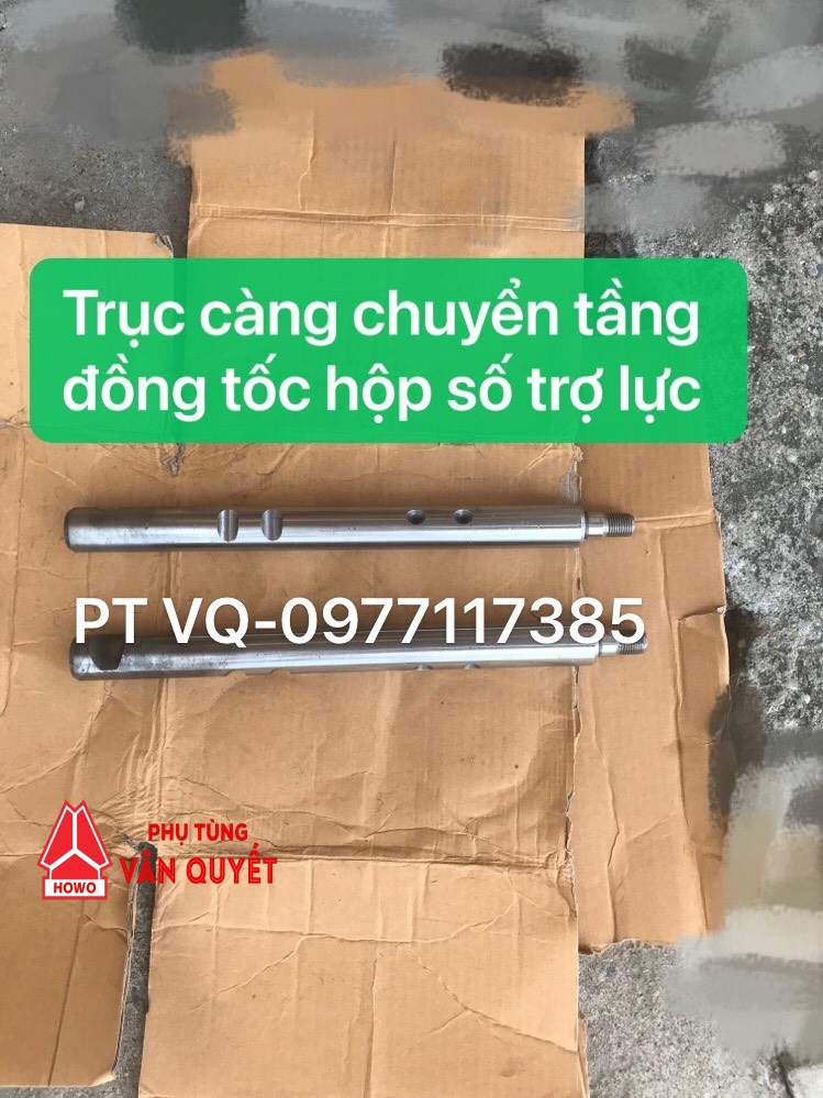 Trục càng cua chuyển tầng đồng tốc số phụ hộp số trợ lực howo, A7