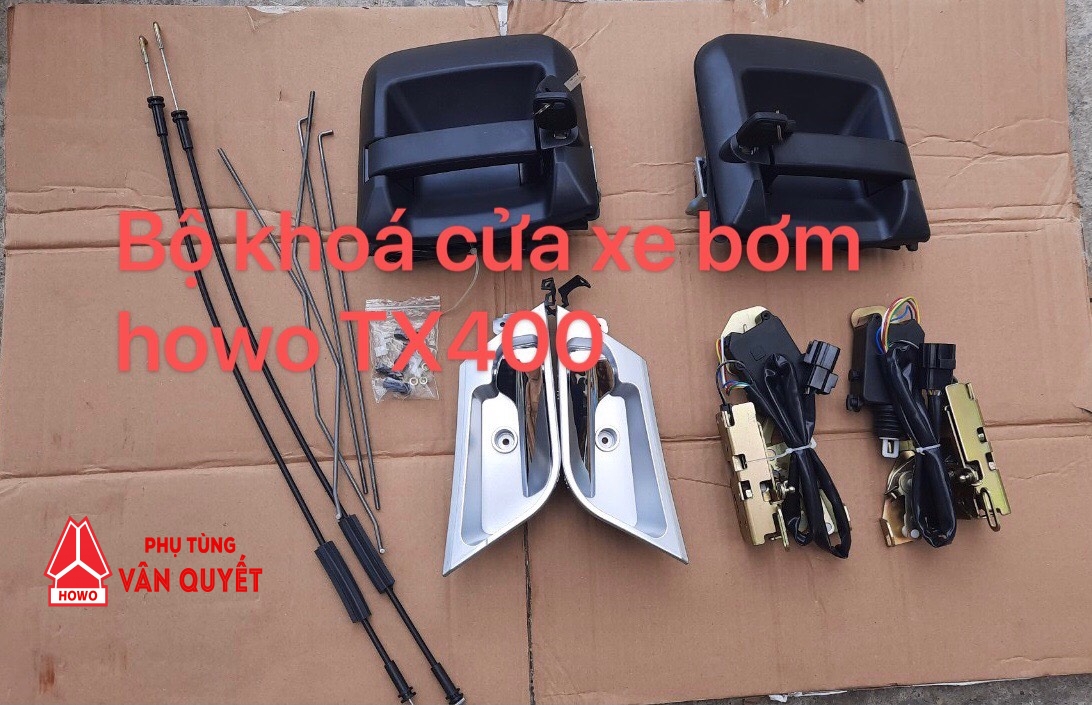 Bộ khóa cánh cửa xe bơm howo TX400