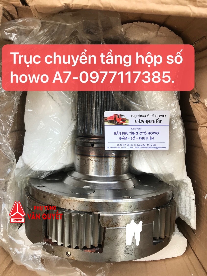 Trục chuyển tầng hộp số howo A7 33 then 44 then AZ2203100001 AZ2203100002 AZ2203100105