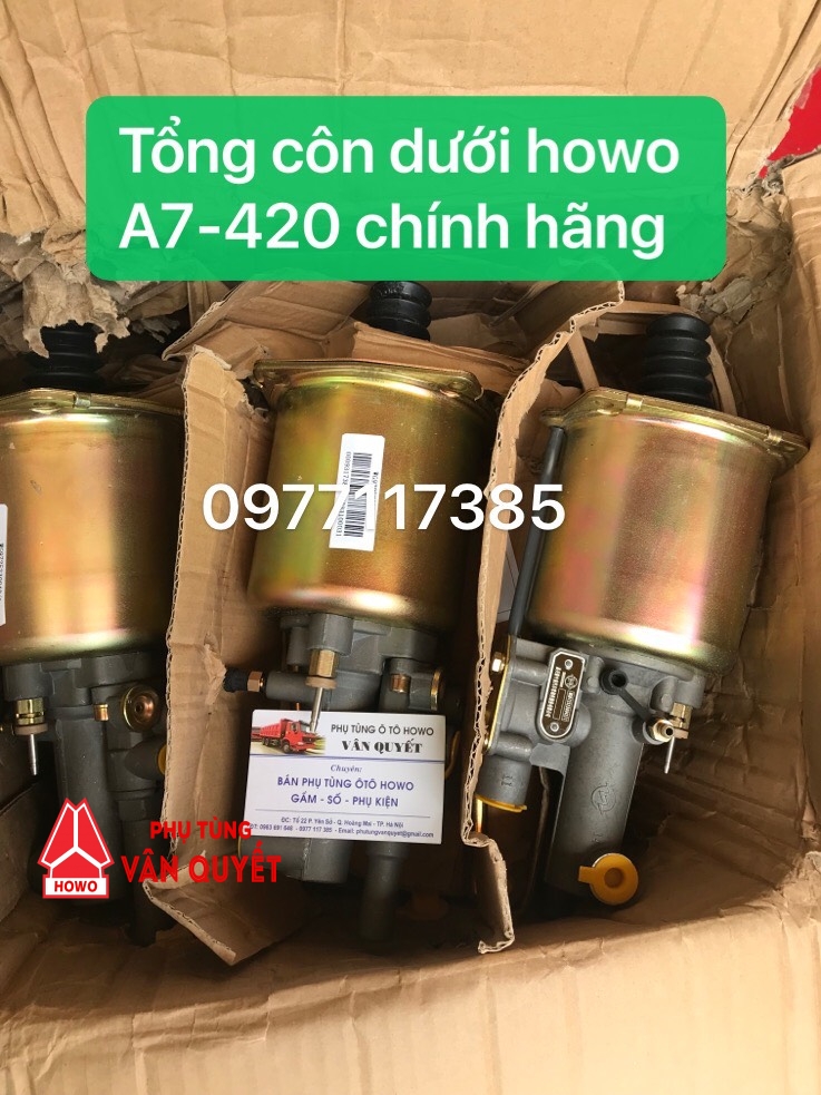 Tổng côn dưới A7-380, 420 máy điện chính hãng WG9725230042