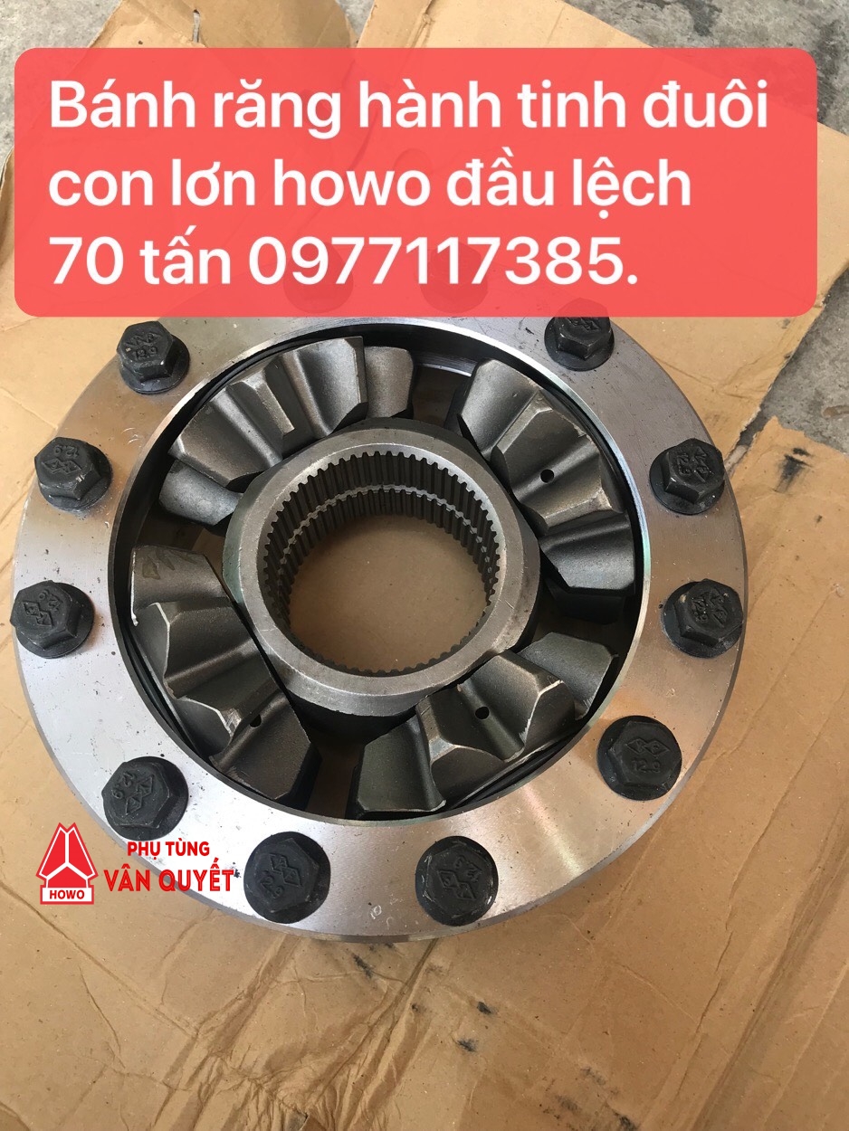 Banh răng sọ vi sai đuôi con lợn cài cầu howo 70 tấn