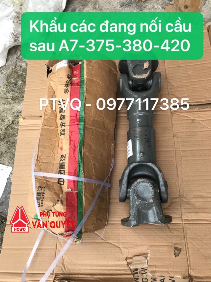 Khẩu các đăng nối cầu sau xe đầu kéo howo A7-375-380-420