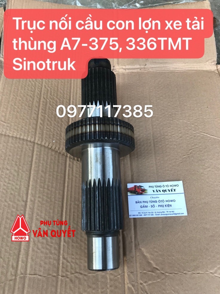 Trục nối cầu xe tải thùng A7-375, xe 336 TMT Sinotruk