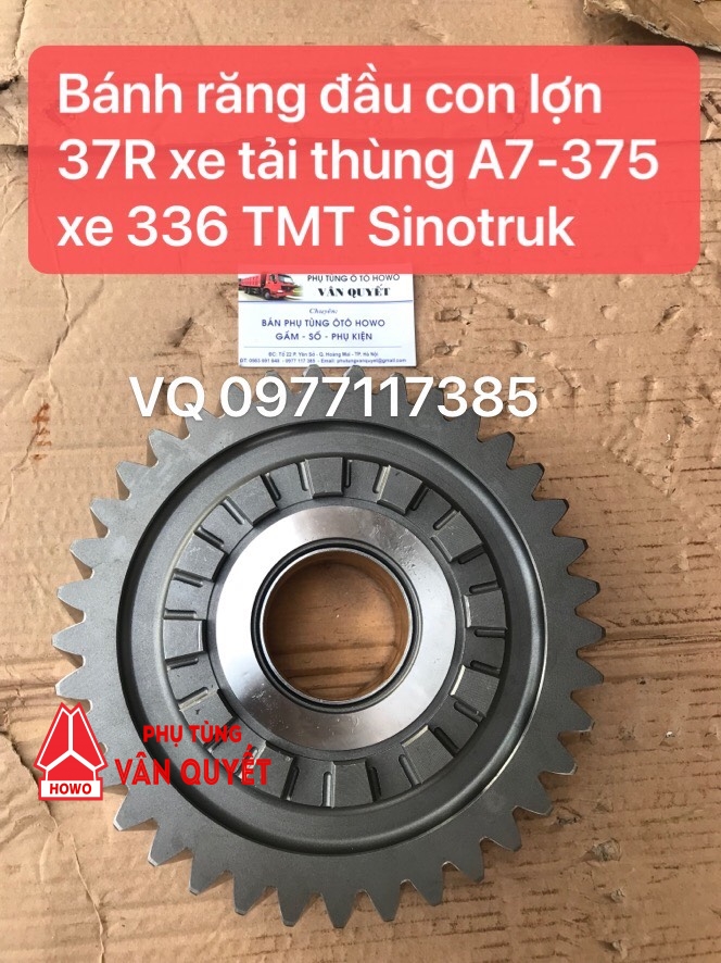 Bánh răng to 37 Răng đầu vi sai con lợn xe tải thùng 336 TMT xe A7-375