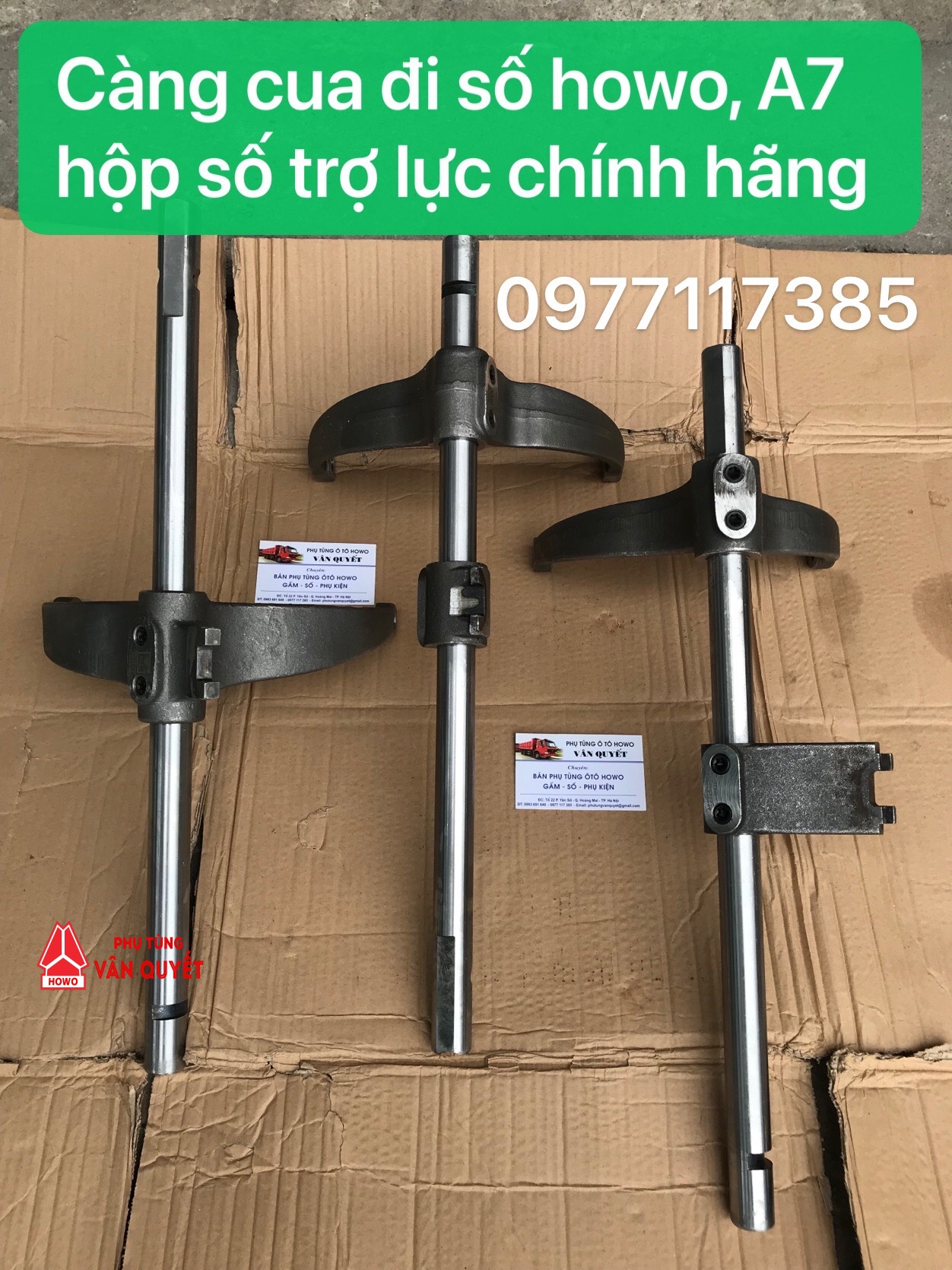 Trục càng cua đi số xe howo A7 hộp số trợ lực