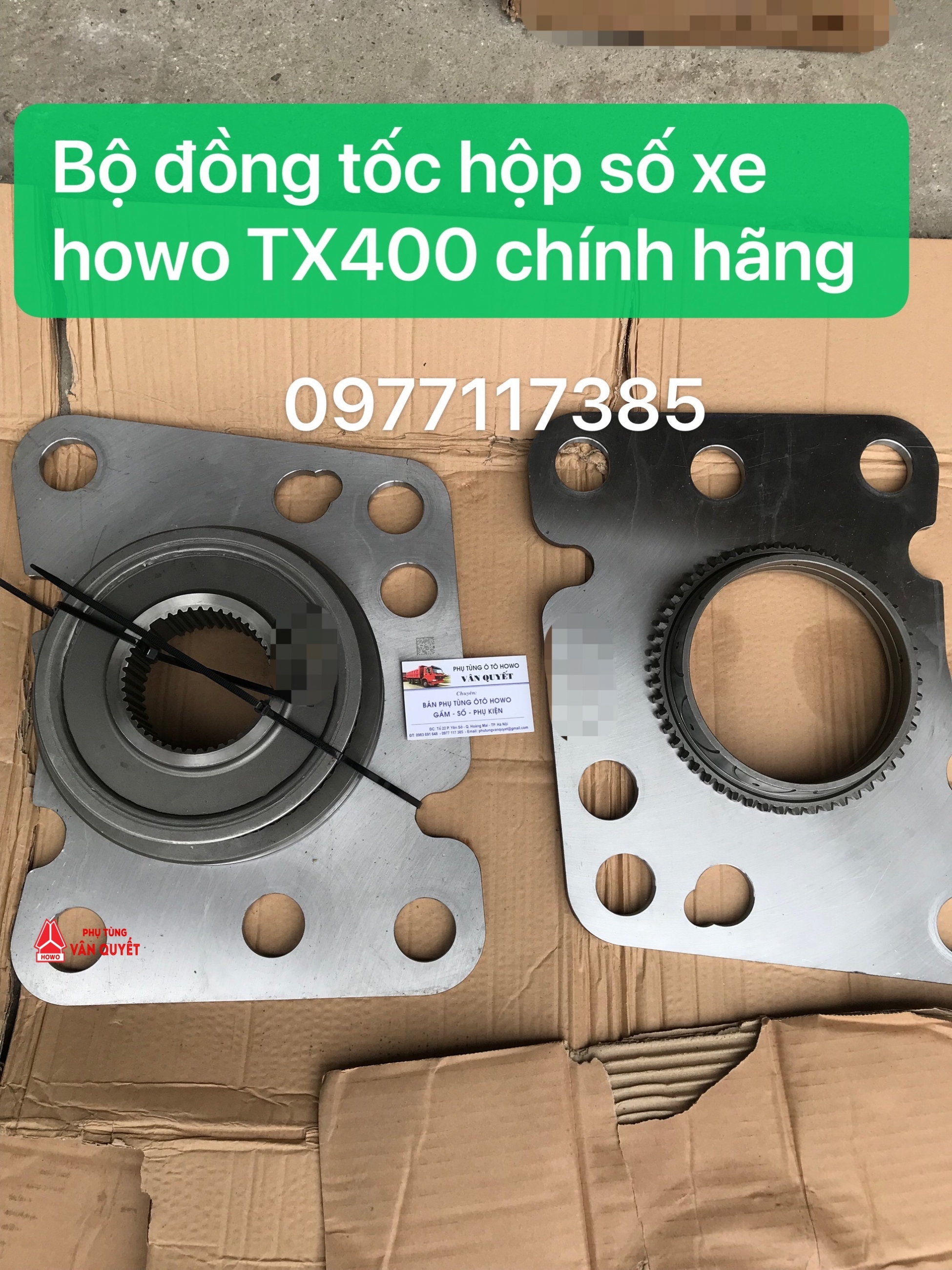 Bộ đồng tốc hộp số xe howo TX400 chính hãng WG2203100244