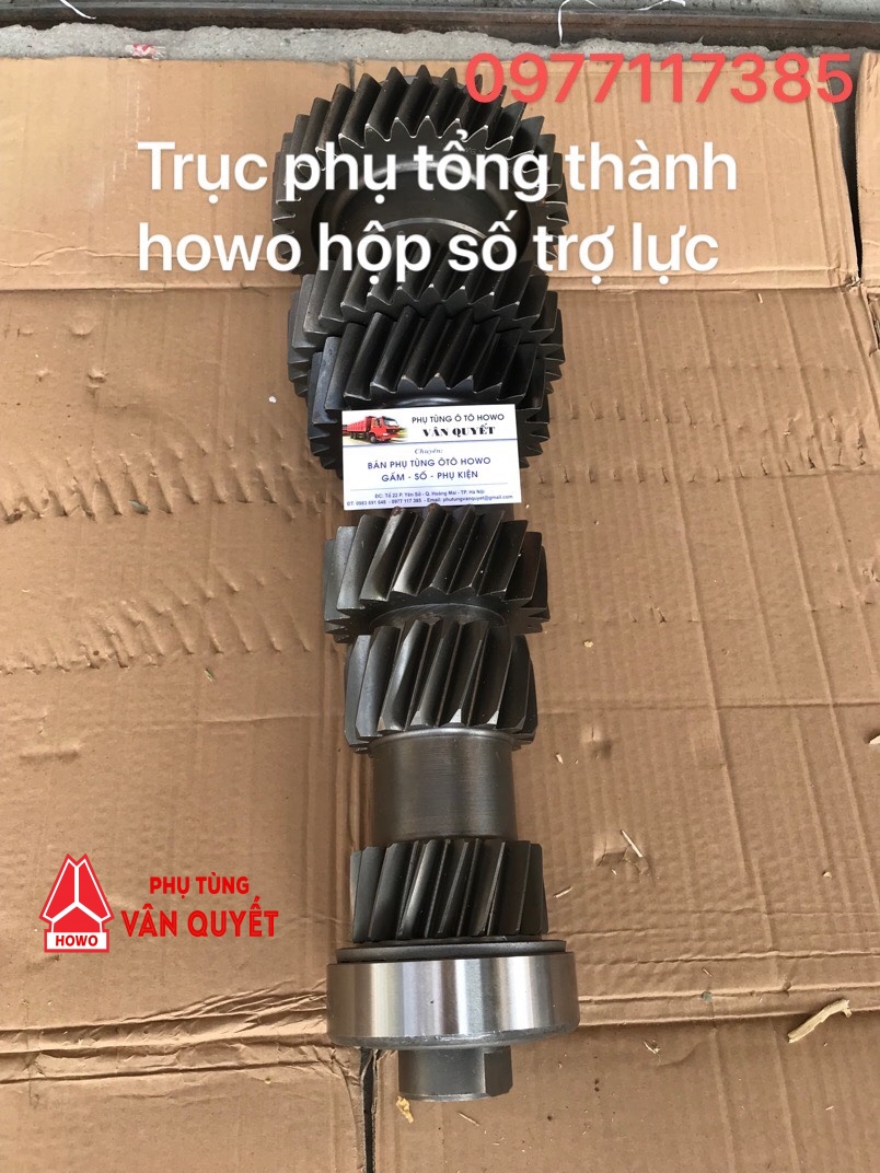 Trục phụ AZ30401 tổng thành hộp số trợ lực xe howo A7