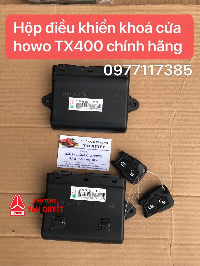 Hộp điều khiển khóa cửa howo TX400 chính hãng