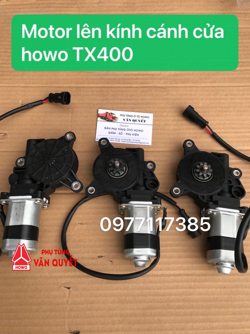 Motor lên kính cánh cửa xe howo TX400