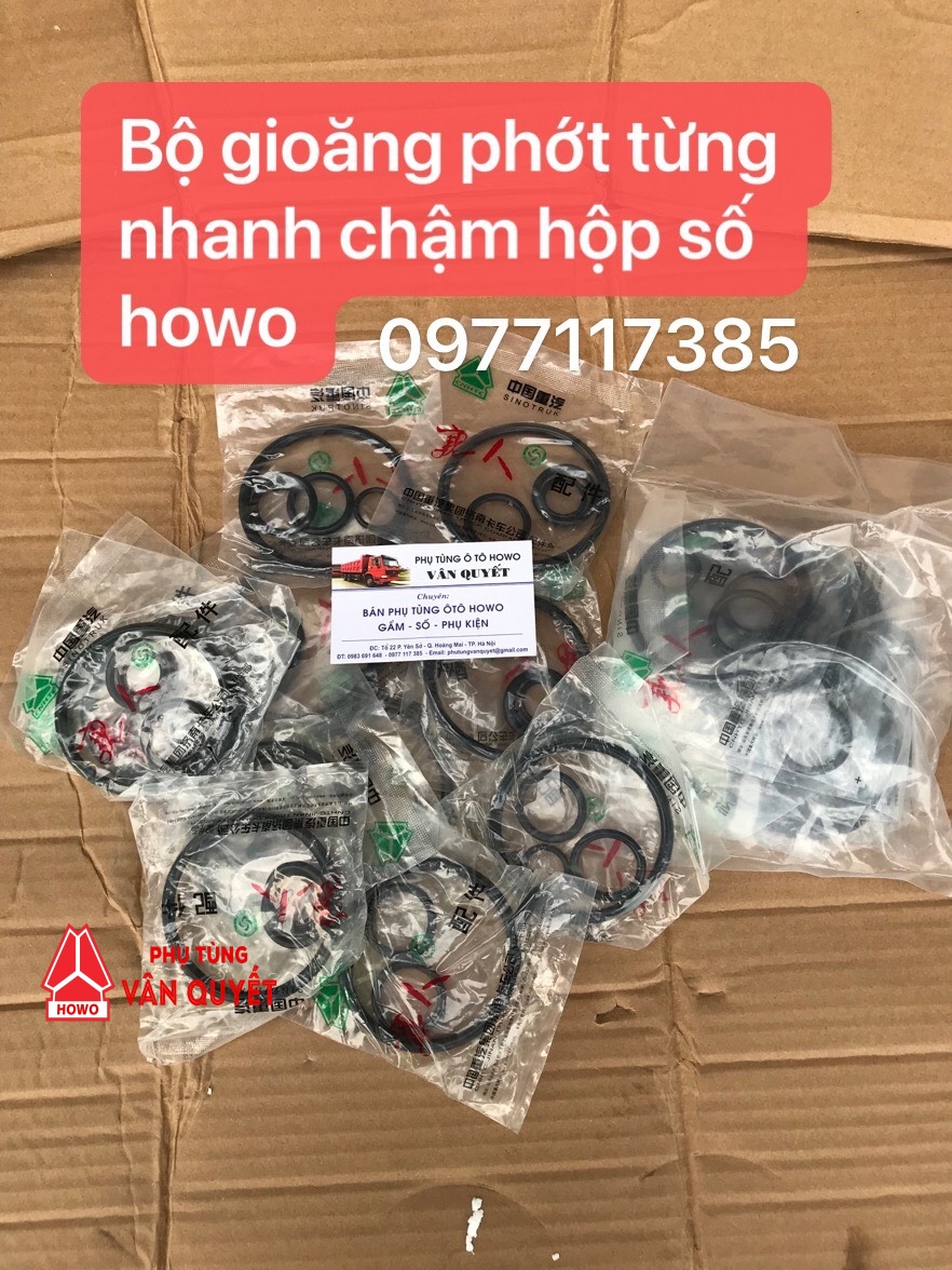 Bộ gioăng phớt từng nhanh chậm hộp số howo