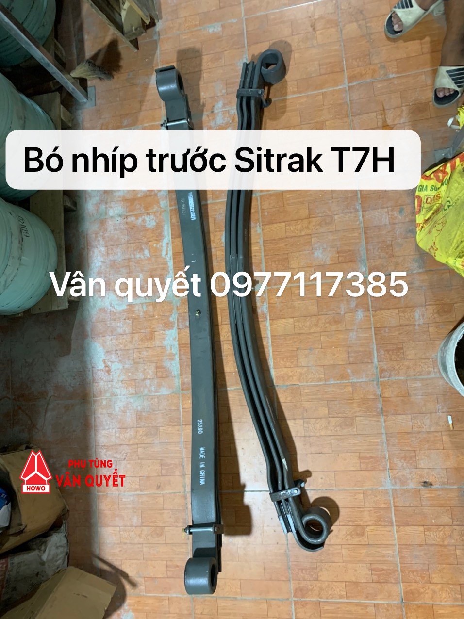 Bó nhíp trước xe đầu kéo Sitrak T7H