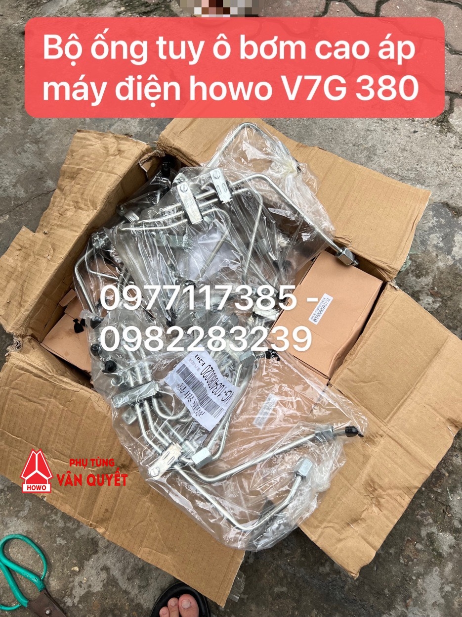 tuy ô bơm cao áp howo 380 máy điện